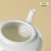 Yueji Kiln Wood-Fired White Porcelain Landscape Teapot