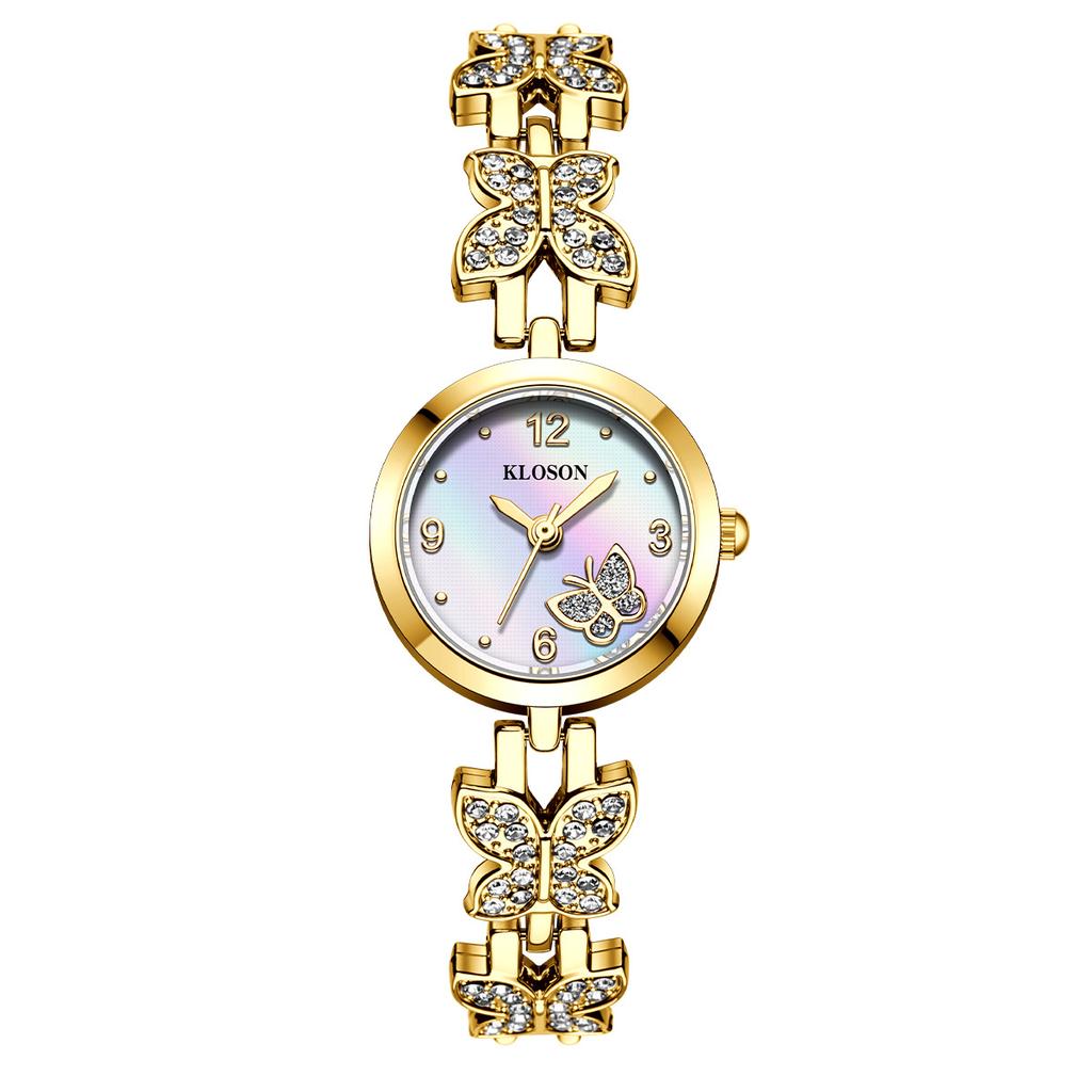 Schmetterlingsuhr Damen Leichter Luxus Nische Exquisit Mode High-End Armband Pendeln Vielseitig Temperament Quarz Uhr
