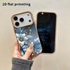 Phone Case: 2D Flat Lambskin Cases Suitable for iPhone 18, 17, 16, 15, 14, 13 Pro, Embossed Feel, Christmas and Halloween Gifts
