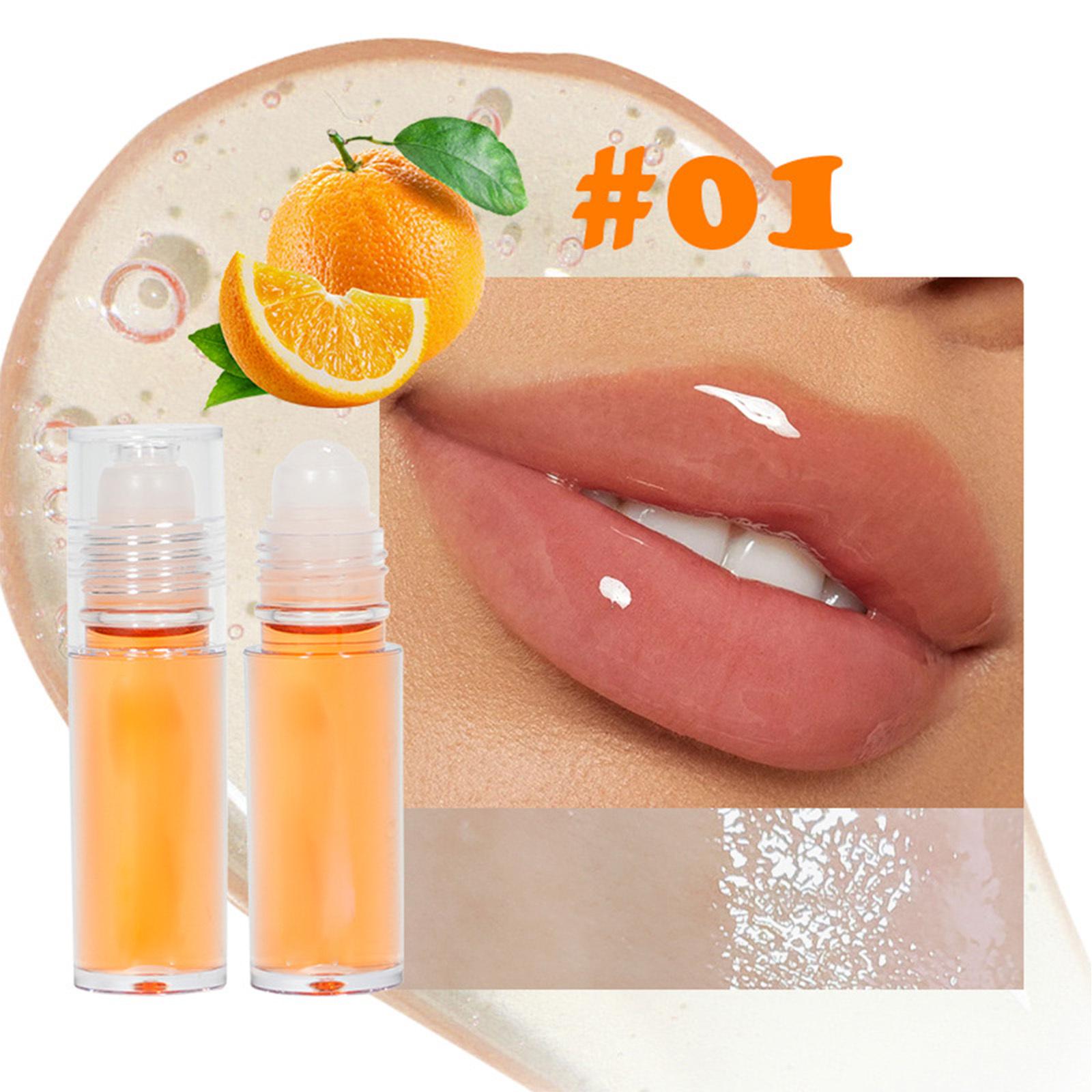 

Roll-on Lip Gloss with Glass-Like Shine, Fruit Scent, Hydrating Nourishment & Plump Look, Anti-Dryness, 1Pc for Everyday Lip Care One Size