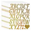 2-inch Golden Sand Letter Sticker Shiny Multicolor Holiday Graduation Party Gift DIY Wedding Arrangement Letter Sticker