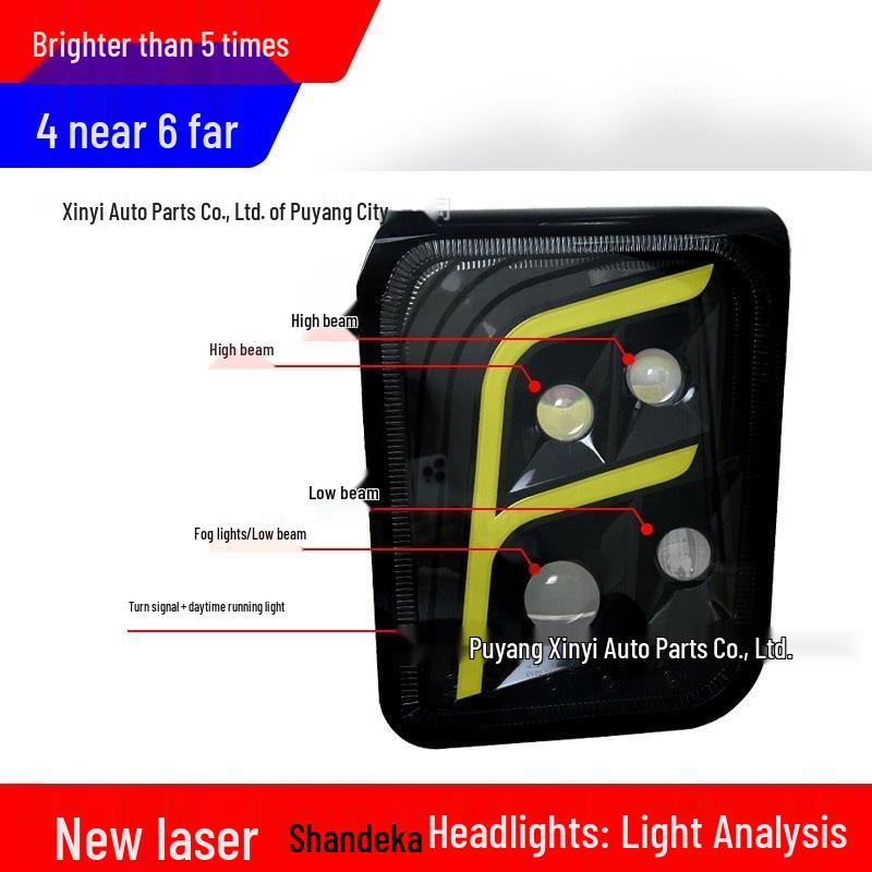 SAIC Hongyan Jieshi Front Headlight Super Bright LED Assembly C100C500M500