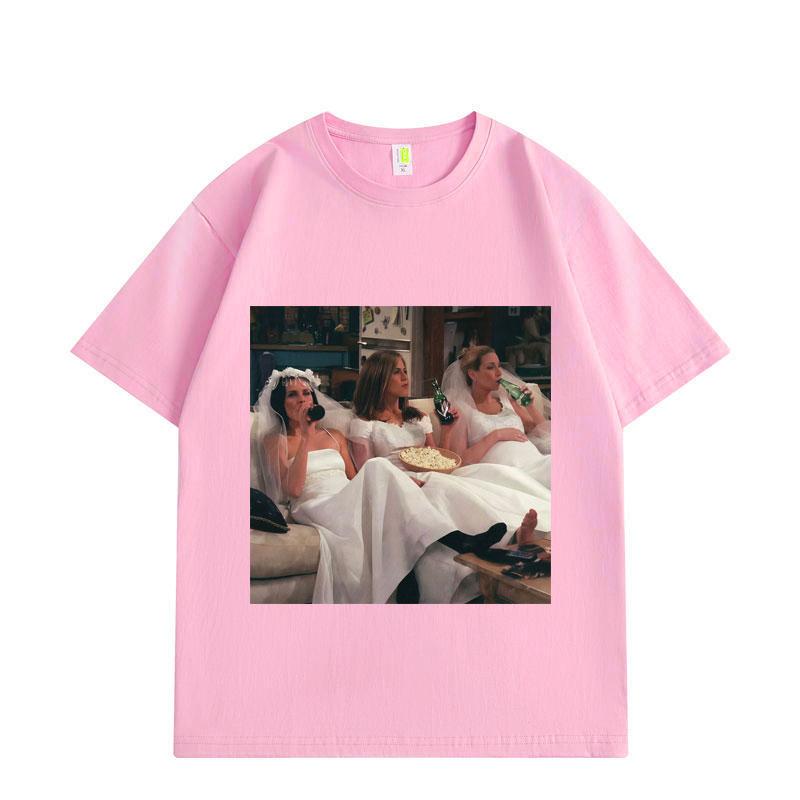 Tv Show Friends Bride Graphic T Shirts Funny 90s Movie Short Sleeve Tshirts Unisexs Fashion Aesthetic Tshirt
