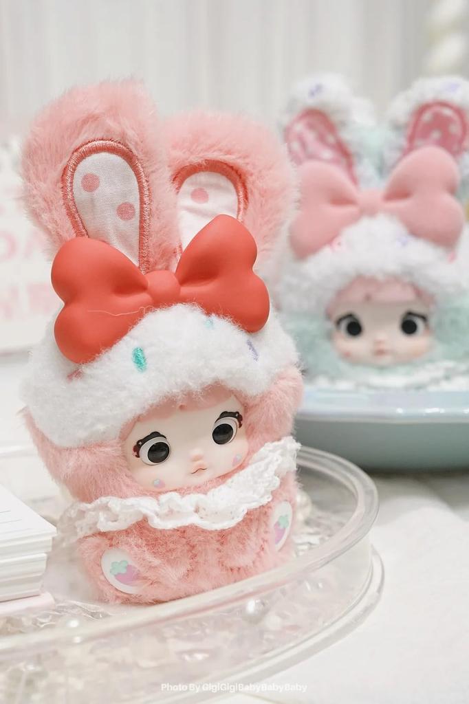 [TRRCEPOS] Nommi Sweetheart Bunny Blind Box (1 stk), Lovebu Plysjleke, Autentisk  Myk Kaninøre Nøkkelring & Blind Box  8 Typer + 2 Tilfeldige Hemmelige