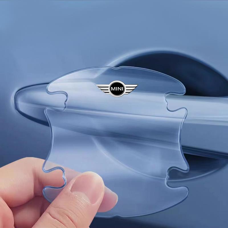 4PCS Transparent Car Door Anti-collision Protector Bumper Strip Sticker For BMW Mini Cooper F54 F55 F56 R56 R60 SONE Roadster Clubman Coupe
