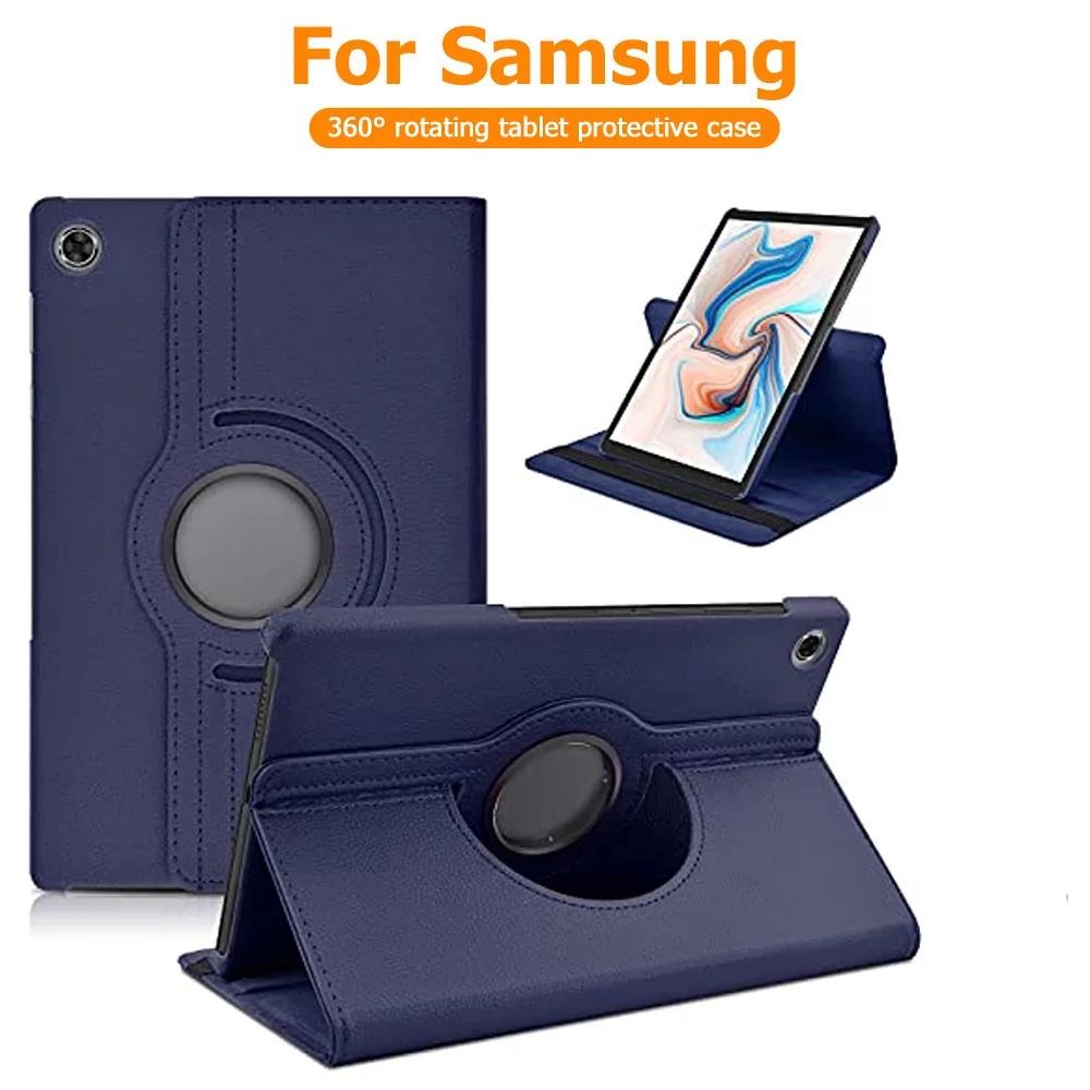 For Samsung Galaxy Tab A9 Case 8.7' A9 Plus 11' S6 Lite 10.4' A8 10.5in SM-x200 X205 X207 360 Rotating Flip Stand Tablet Cover
