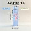 1PC Ties Bow Ribbon Pastel Color Print 750ml Color Plastic Sports Water Bottle Leakproof Flip Straw Lid Suitable for Sports Office Home Use
