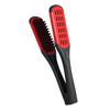 Hair Straightening Comb Double Sided Bristle Hair Brush Clamp Straightener Comb Natural Fibres Styli