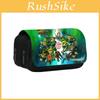 Zelda Themed Pattern Double Layer Flip Cover Stationery Storage Pencil Bag For Students And Office Use