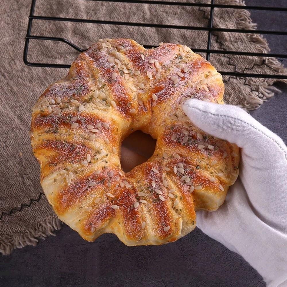 Soft Cake Toast PU Model Scale Food Fake Bread Ornaments Artificial Fake Bread Model Kitchen Toy