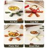 Silicone Tree Trivets Heat Resistant Table Mat Coaster Anti Scald Pot Mat Silicone Creative Home Decoration Festival Gift