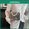 Pearl Handheld Small Square Bag With Lace Chain For Casual Travel And Spring Style
