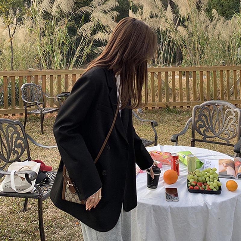 Women's Loose Korean Style Suit Jacket - Spring/Autumn High-End Streetwear Niche Design