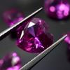 Natural Pink Ruby Loose Gemstone Heart Cut 5x5 mm 50 pcs for Jewelry Making and Gem Collections