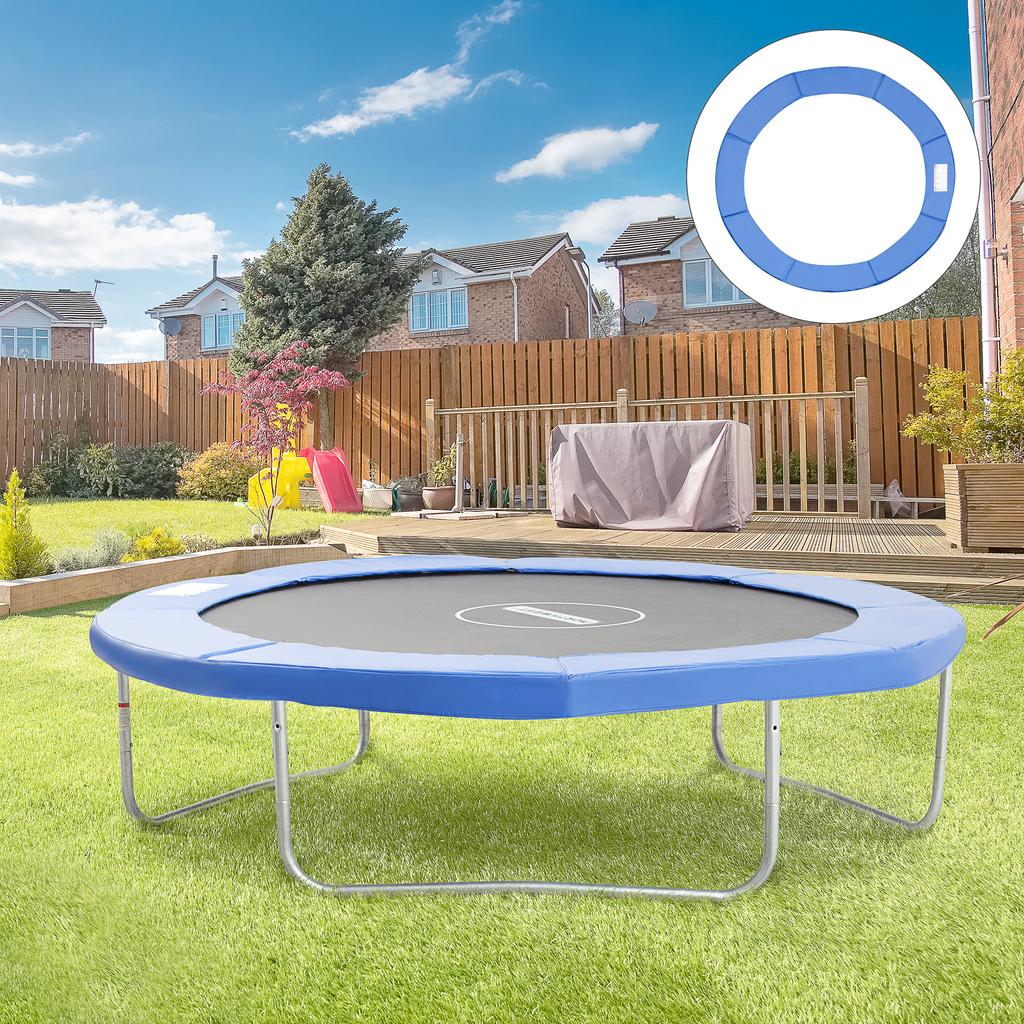 Trampoline Edge Cover Safety Net Weather Cover 8ft 10ft 12ft 15ft Edge Cover: Ø 305cm-Blue (Trampoline not included)