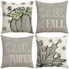 New Style Pillow Case for Home Living Room Bedroom Sofa Decoration Printed Letter Pillow Case Pumpkin Maple Leaf Element
