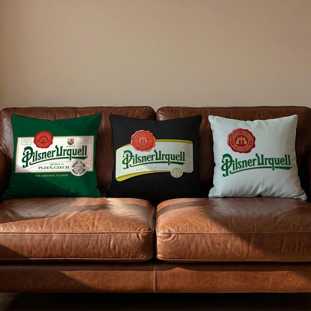 PPilsner UUrquell Cushion Cover Soft Reversible Durable Pillow Cover MultiScene Use for Home Car Daily Comfort