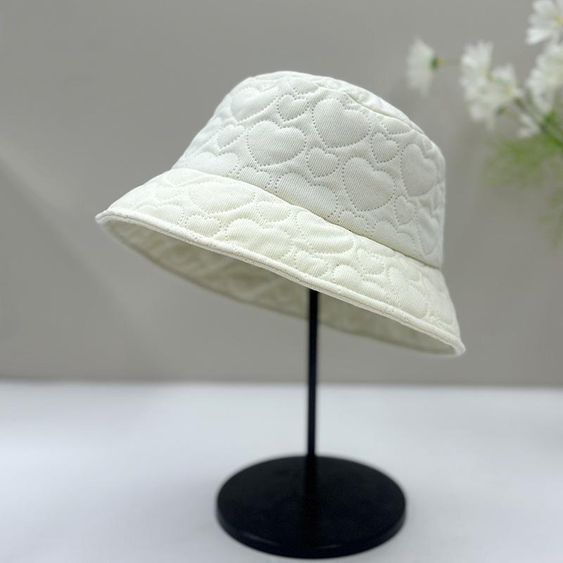 New Hat Women's Winter Plain All-match Basin Hat Autumn and Winter Face Small Bucket Hat Warm Bucket Hat