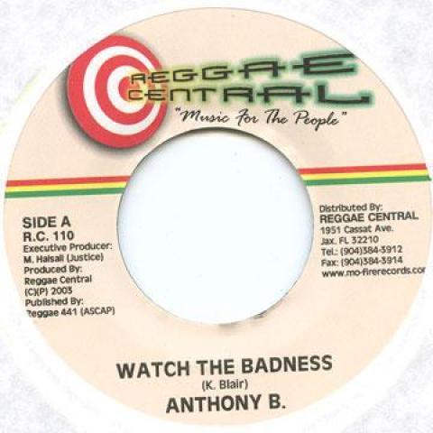 7inch Record ANTHONY B / DETERMINE - Watch The Badness / I am Determine RC110 Reggae Central 2003 US Reggae, Ska & Dub