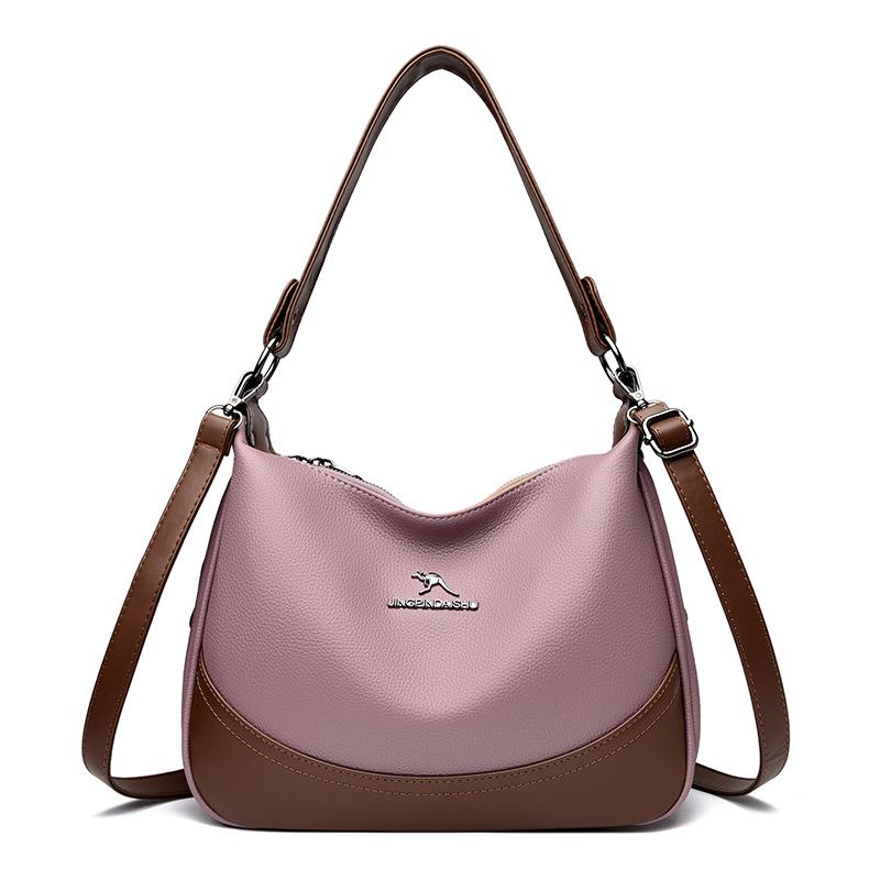Autumn/Winter 2025 Women's Crossbody Bag: Fashionable, Versatile, Large Capacity, Color Block Style