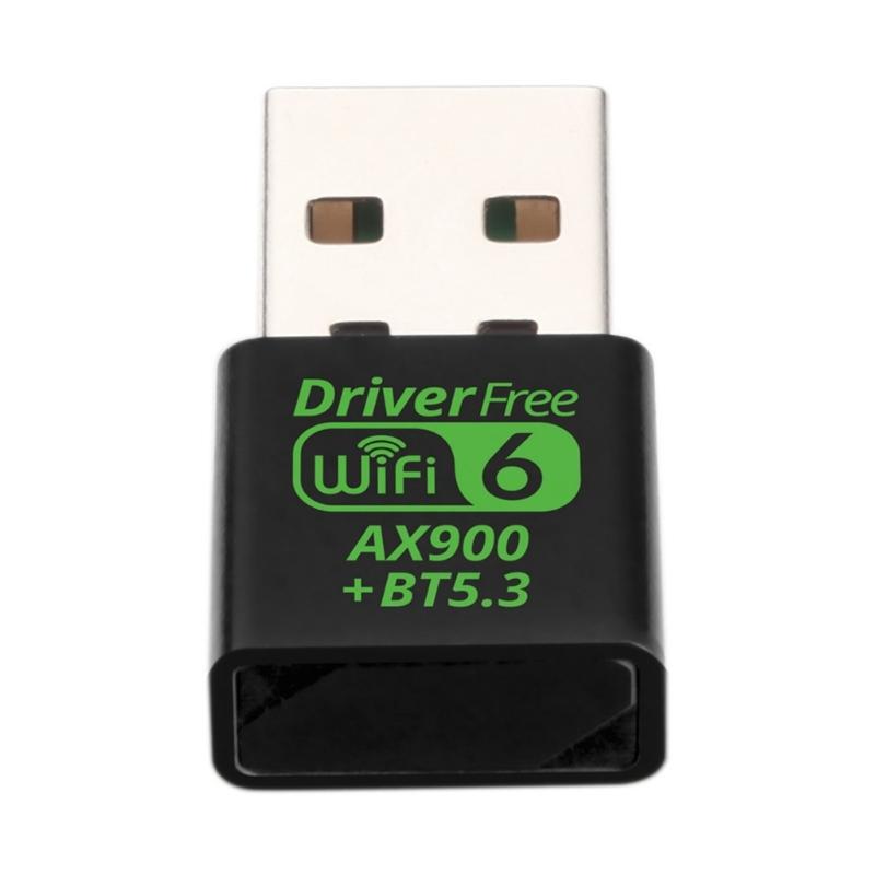 Mini Wireless Adapter With Bluetooth-compatible 5.3 And WiFi 6 AX900 Double Band Support Fast Transmission