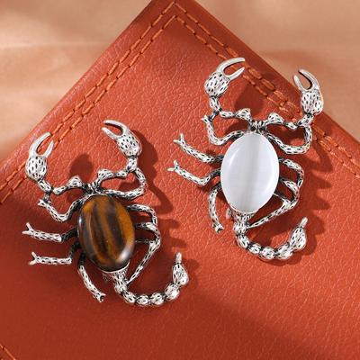 Retro Exquisite Versatile Shell Scorpion High-end Fashion Versatile Animal Scorpion Brooch