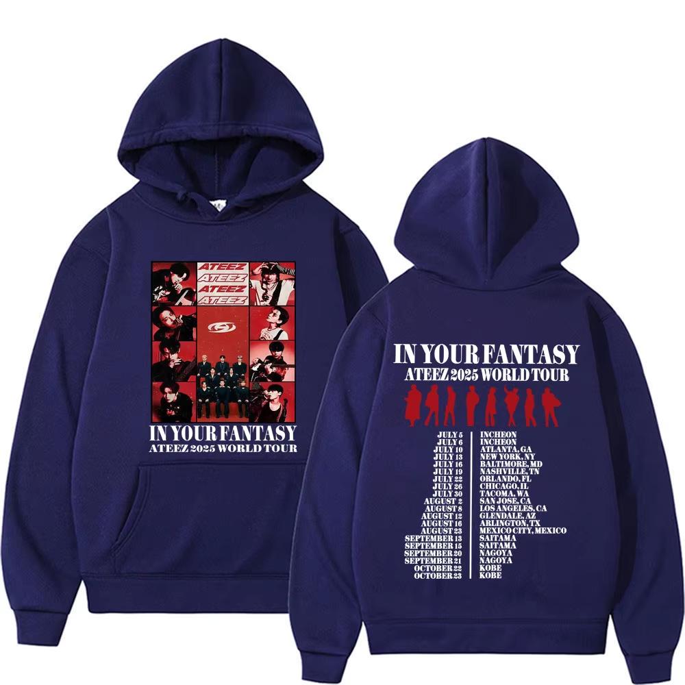 Retro World Tour In Your Fantasy Hoodie Korean Hip Hop Punk Pop Music Sweatshirt Men Women Casual Hombre Hoodies
