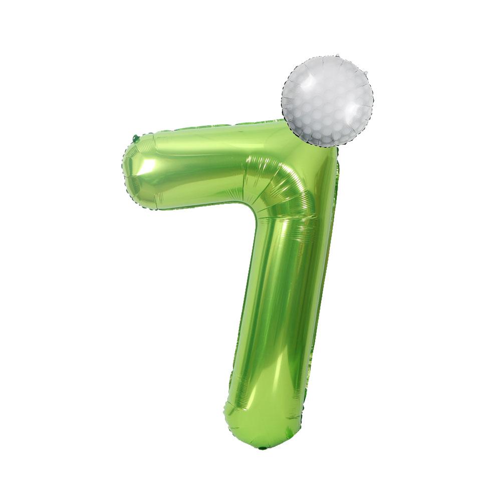 2pcs Golf Birthday Party Decoration Balloons 40inch Green Number Balloon for Golf Theme Birthday Party Decoration