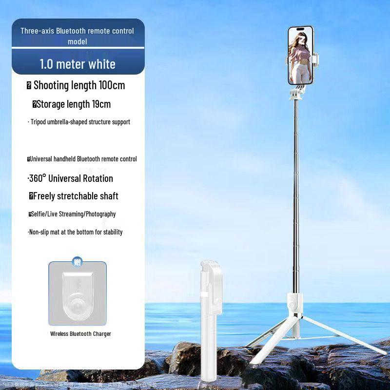 Bluetooth Selfie Stick Tripod: Portable, Multifunctional Phone Holder
