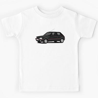 205 GTi Black Kids T-Shirt