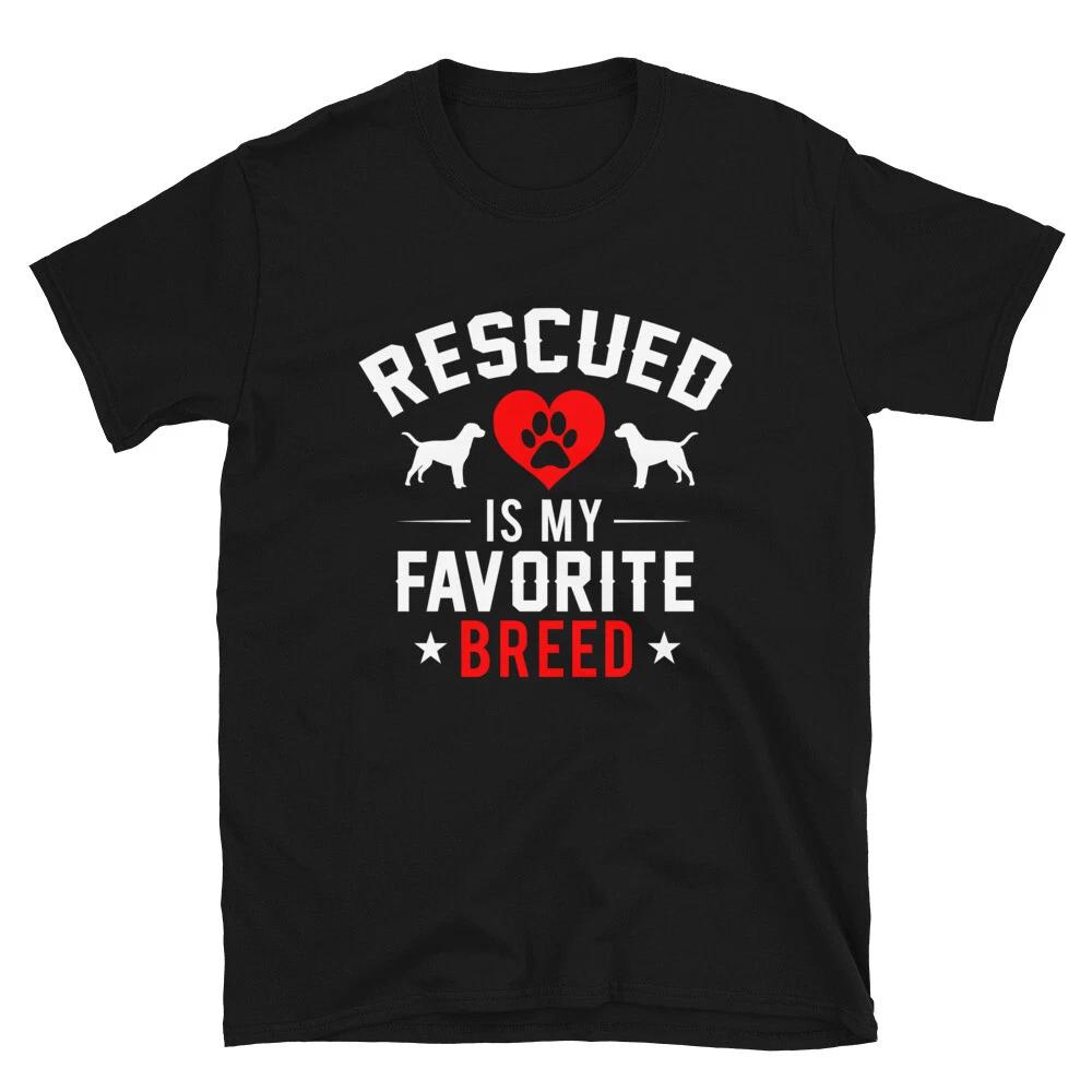 Rescued Breed PUG DOG Animal Funny Animal Shirt 4XL