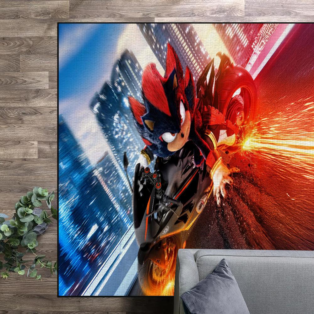 Anime S-Shadow H-Hedgehog Carpet Bedside Kitchen Bath Living Home House Bedroom Floor Mat Doormat Large Carpet Rug Decoration