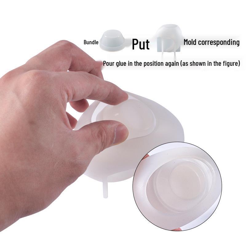 Poppy DIY Half-Moon Epoxy Resin Candle Holder Mold Ornament
