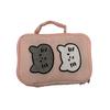 Ins Cute Cartoon Cat Cosmetic Bag Makeup Organizer Female Large Capacity Portable Wash Bag with Net Pocket Cosmetic Storage Bag