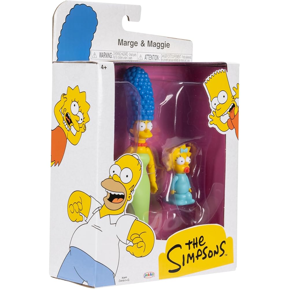 Simpsons Action Figure Wave #3 Marge Simpson and Maggie Simpson 5 Inch Collectible Toy