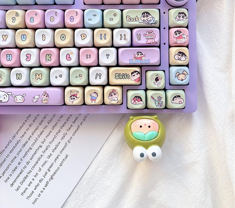 Crayon Shin-chan Cute Pink Custom PBT Keycap for Mechanical Keyboards