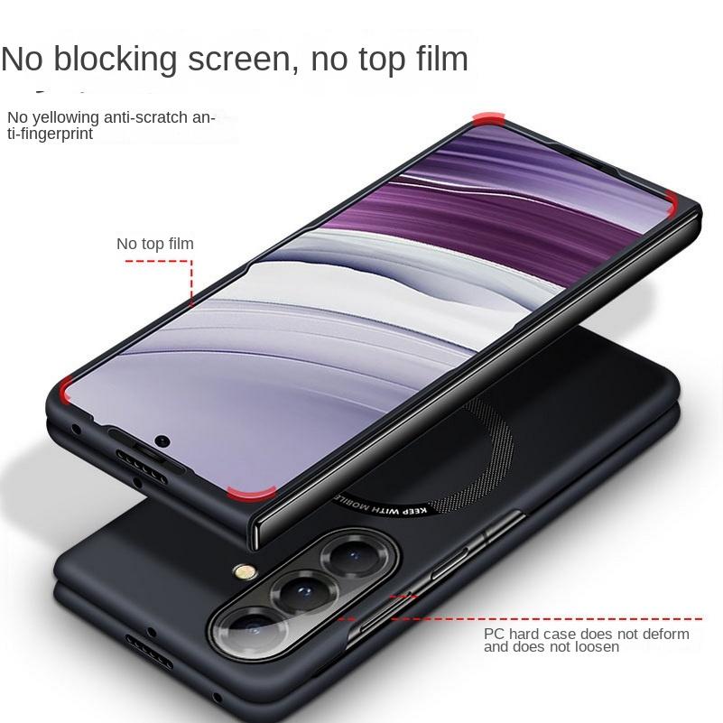 Luxury Ultra Slim Skin Feel Matte Hard PC Phone Case for Samsung Galaxy Z Fold 8 7 6 5 4 for Magsafe Shockproof Protection Cover