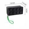 Creative Building Block Shaped Handbag Pen Storage Bag With Rope Portable Stationery Organizer Pencil Case Sundries Organizer