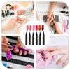 6 Pezzi Penna Gel per Unghie 3 in 1 Multicolore 5ml Asciugatura Rapida Senza UV Design per Unghie Fai-da-Te Colori Durevoli Set di Pennelli per Pittura Manicure