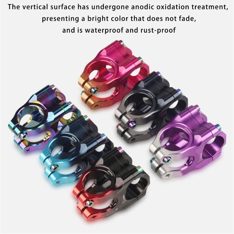 High Strength Short Handlebar Stem Aluminum Alloy Road Bike Stem Light Weight Bike Handlebar Stem for Most Bike