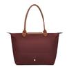 Longchamp Le Pliage Double Handle Zipper Closure Recycled Canvas Tote Shoulder Bag Women Bags Brown 1899089P87