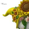 Weather Resistant Resin Crafts Sunflower Gnome Statue Ornaments, Faceless Figurines, Pastoral Indoor Window Sill Ornaments Style Tabletop Figures for
