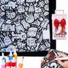 Diy Party Favors for Children DIY Coloring Blanket with 24 Markers, Color Your Own Blanket, 59" X Quiet Time Creative Projects 45" Soft Cozy