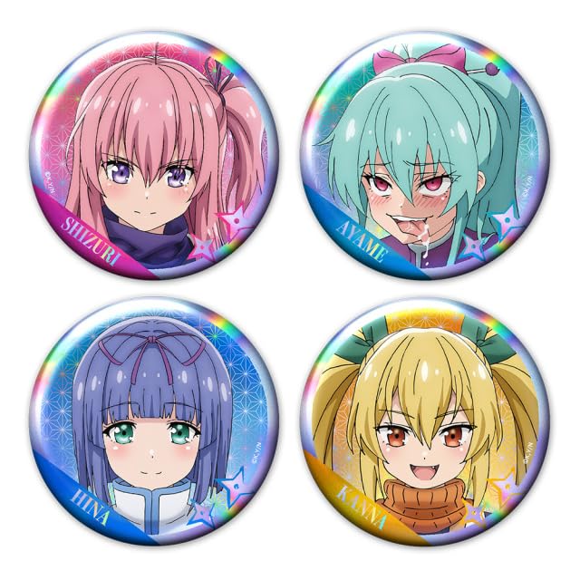 

I ve Started Living with a NEET Kunoichi - Holographic Badge Set of 4