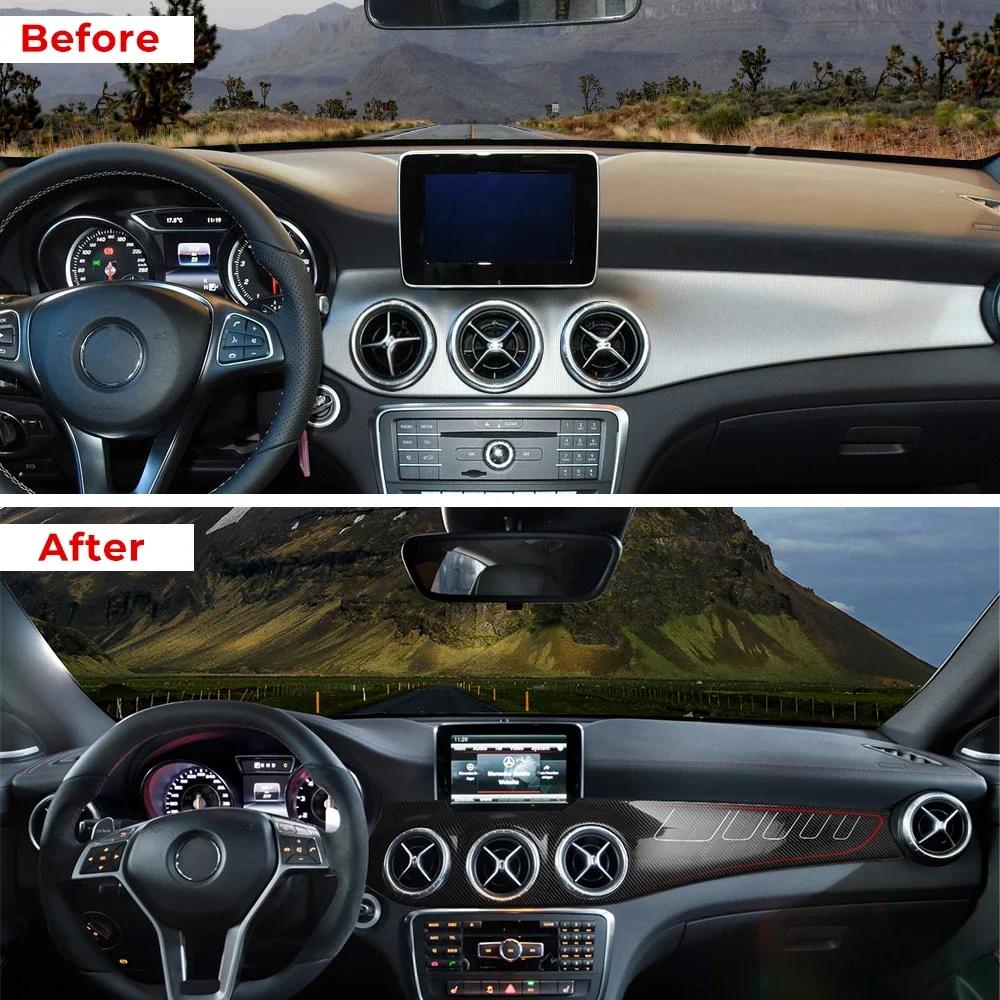 LHD Is Used for Mercedes-Benz C117 CLA X156 GLA Modified Central Control Instrument Panel Trim 2013-2018