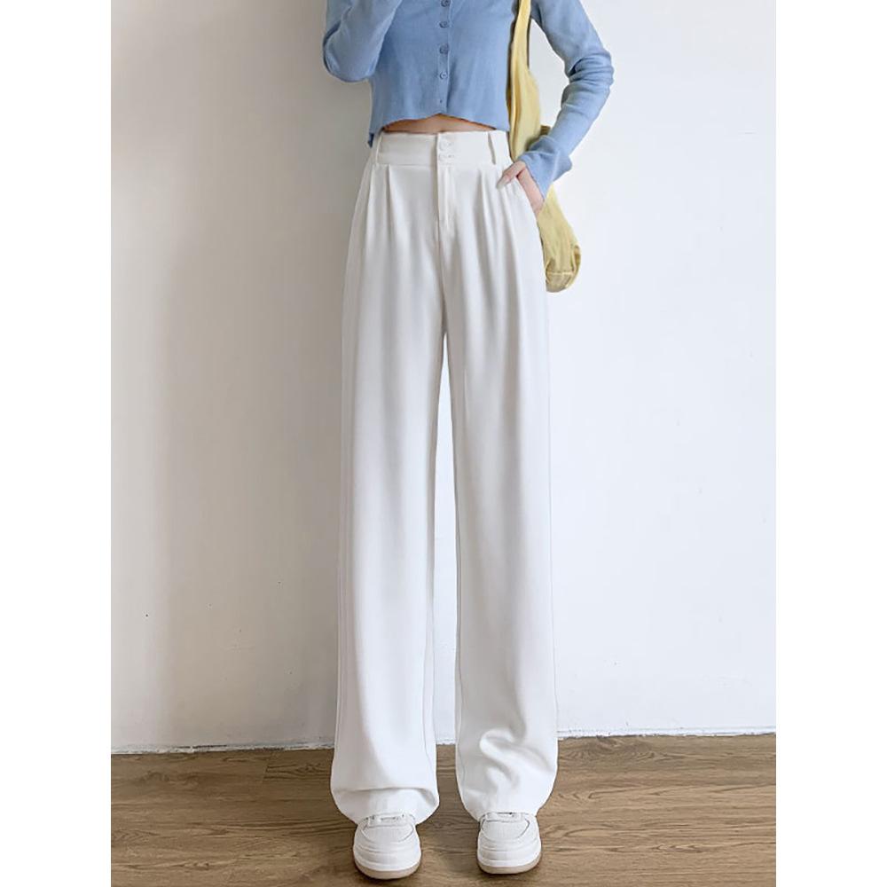 Suit Pants Women's Spring and Autumn New Drape Straight Loose Narrow Wide-leg Trousers