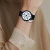 Casio men's quartz watch leather strap white dial quartz movement leather strap Japanese and Korean watch men's watch white dial BEM-520BUL-7A1