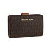 Michael Kors Logo PVC Leather Wallet Women Wallet Brown D35F8GTVF2B-BROWN