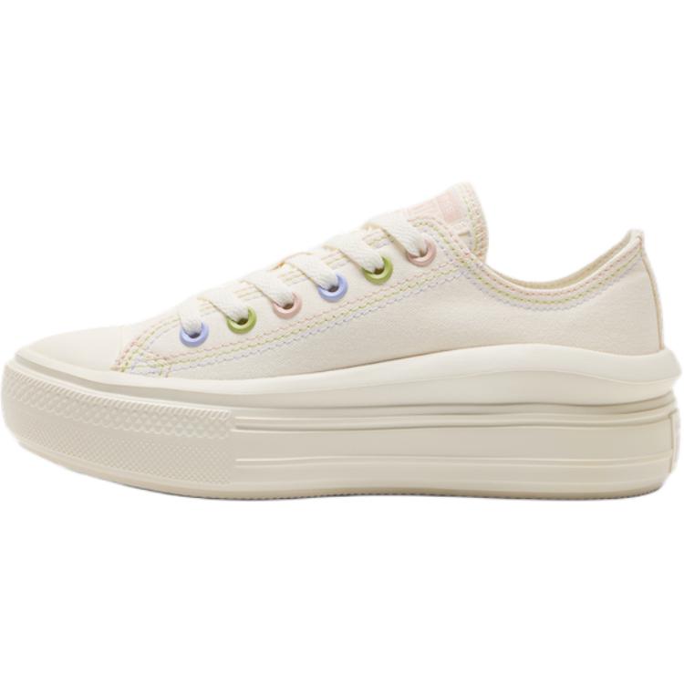 Converse All Star Move comfortable versatile durable low-top canvas shoes women's off-white