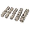 Boat Car Shaft Coupler 4/5/6/8/10mm Three-section Universal Joint Coupling Motor Connector with M3/M4 Screw Metal Cardan Joint